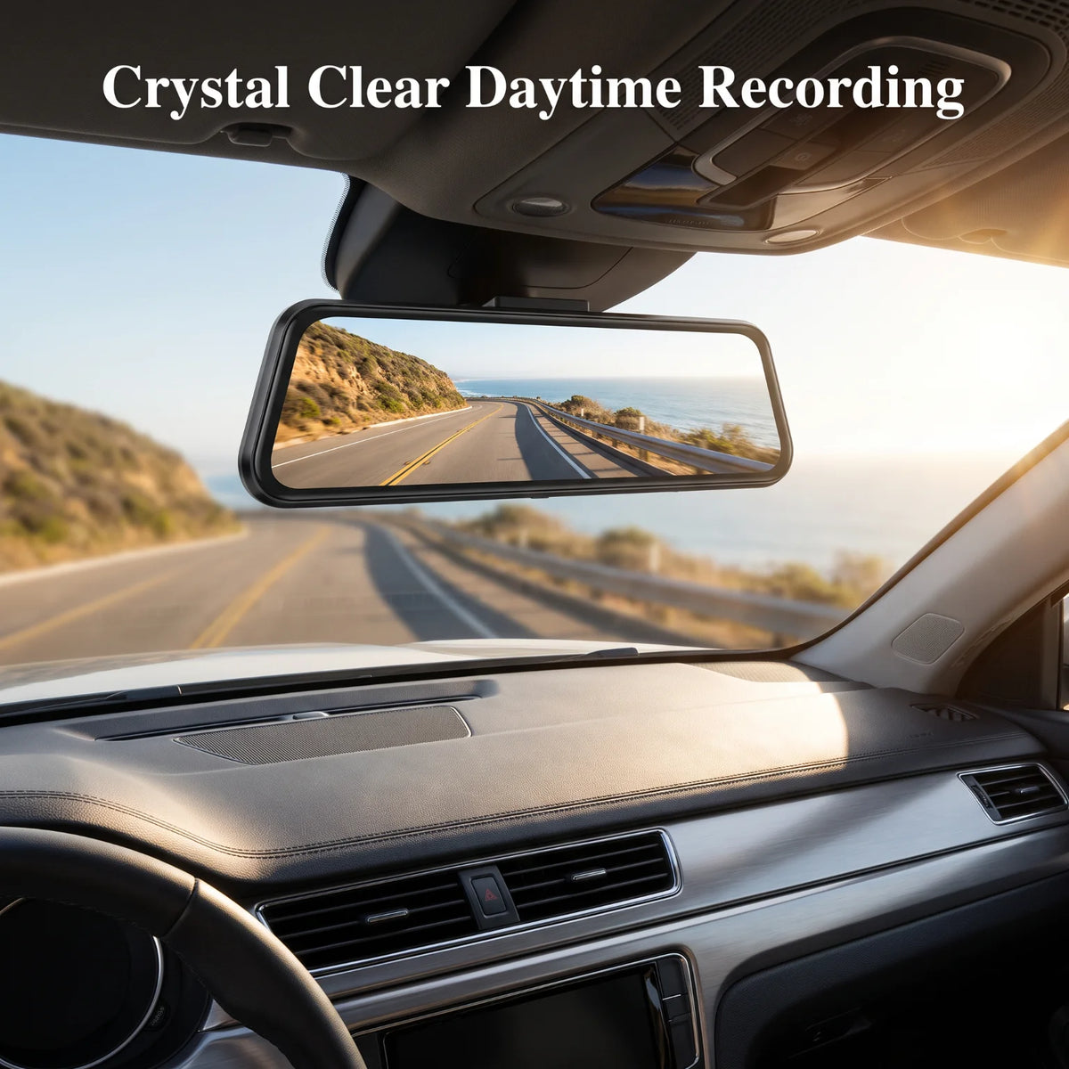 Car Dash Cam 10 Inch IPS Touch Screen 1080P Dual Front Rear Camera With 32G TF Card Waterproof Rearview Camera 140 Degree Wide Angle Loop Recording G Sensor Parking Monitor Multi Language Car Driving Recorder For Vehicle Safe