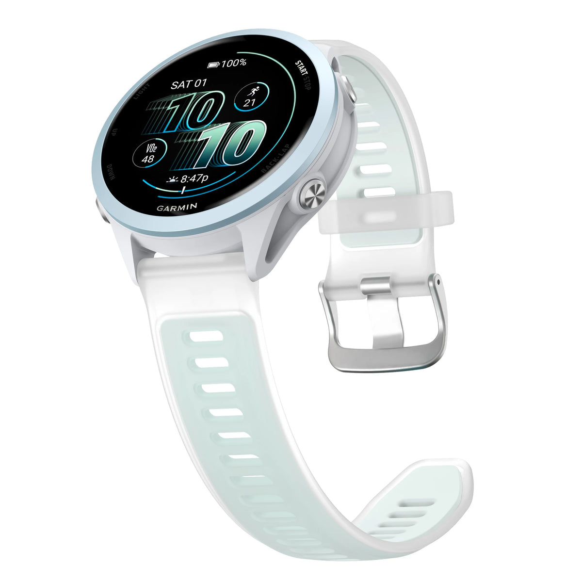 18/20/22mm Silicone Strap for Garmin Forerunner 170 70 165 265 55 245 570 47/42mm Bracelet Garmin Venu 4 45/41mm/Active 6 5 Band