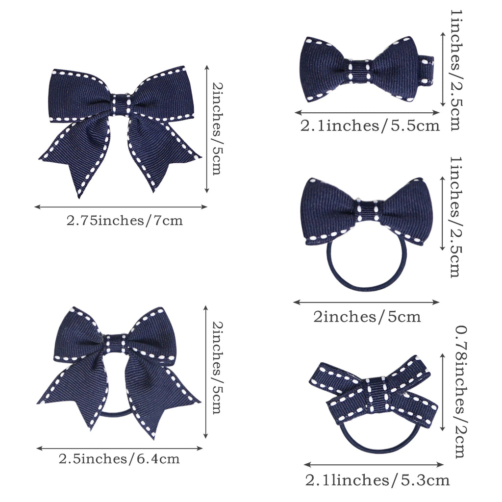 10 Pieces/Set Wholesale Children Girl Hair Clips, Barrettes, Hair Bows, Hair Ties, Headwear for School Girls Accessories