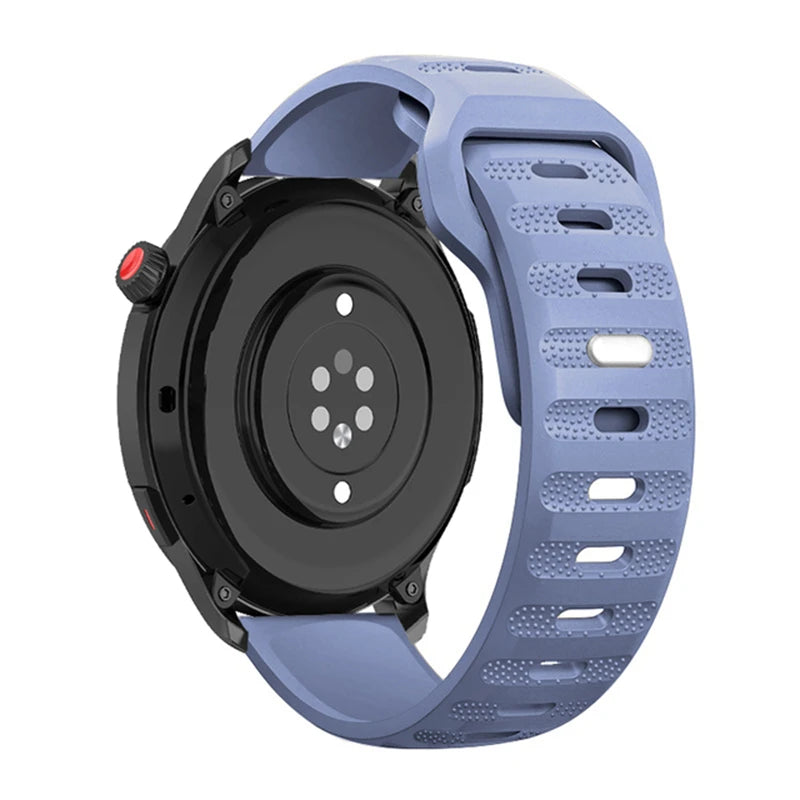 22mm 20mm Silicone Band For Huawei Watch 5/4/3/GT3-4-5-6 Pro 46mm Amazfit GTR 4/GTS 4 Breathable Belt Galaxy Watch 7/6/5/4 strap