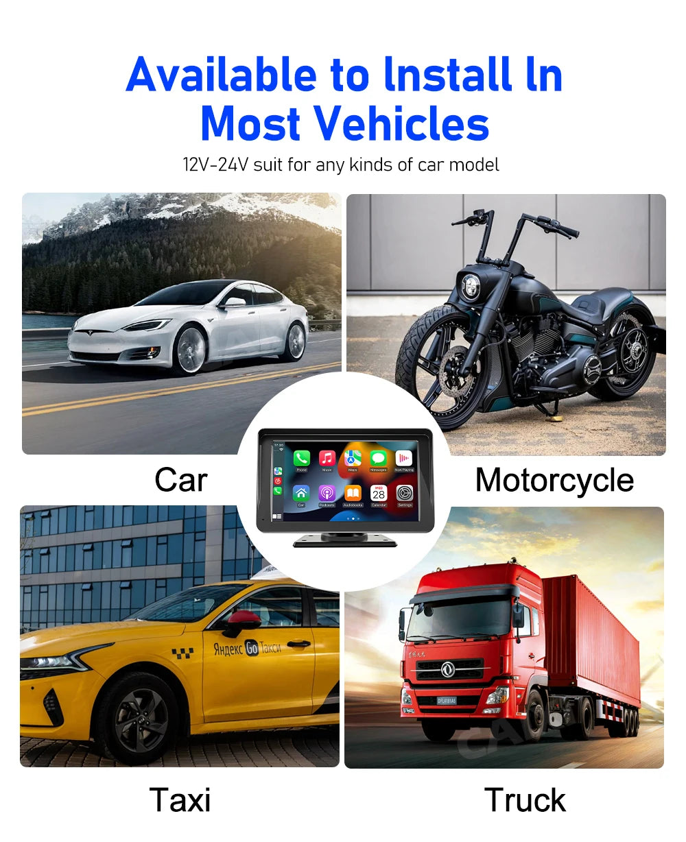 7inch Wireless Carplay Android Auto autoradio Car Radio Multimedia Video Stereo Bluetooth GPS autoradio For Benz BMW VW KIA