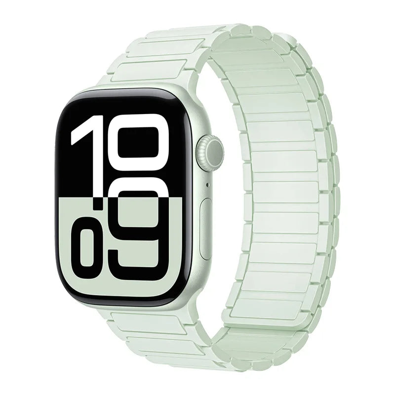 Magnetic Silicone Band for Apple Watch Ultra 3 2 49mm 46mm 42mm 45mm 44mm 40 41mm Strap IWatch Series 11 10 9 8 7 6 SE Bracelet