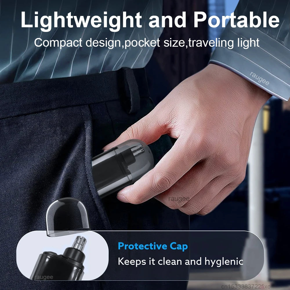 Electric Nose and Ear Hair Trimmer for Men USB Charging Nose Hair Clipper Painless Portable Mini Men's Eyebrow Nose Hair Remover