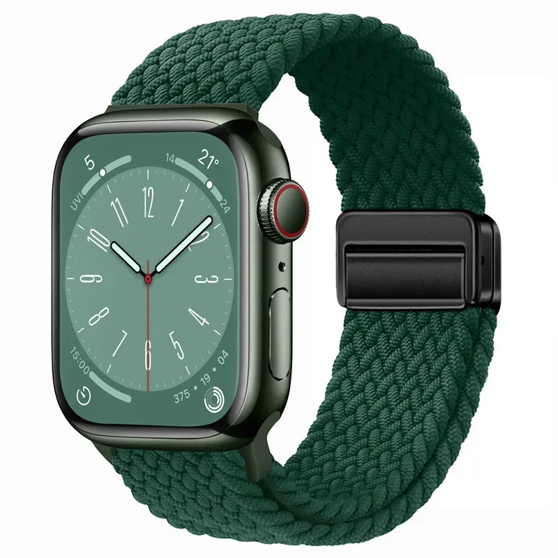 Nylon strap For Apple watch 11 10 42mm 46mm 9 8 7 45mm 41mm Ultra 3/2/1 49mm Magnetic wristband For iWatch 6 5 4 3 SE 44mm 40mm
