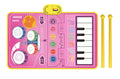 80x50cm Music Play Mat for Kids Toddlers Floor Piano Keyboard Drum Toys Dance Mat with 6 Instruments Sounds Educational Toys