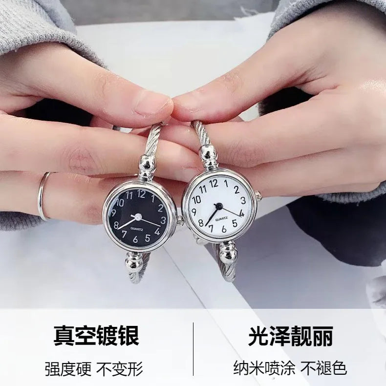 2PCS Fashion Luxury Women's Watch Gold Fine Strap Ladies Watch For Bracelet Montre Femme Female Wrist Watch Women Clock Relojes