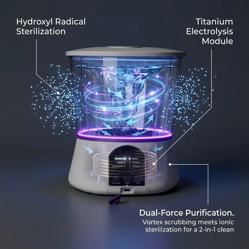 Small Purifier For Washing Fruits and Vegetables Ingredients, Meat Sterilization Removal of Pesticide Residues Washing Fruit