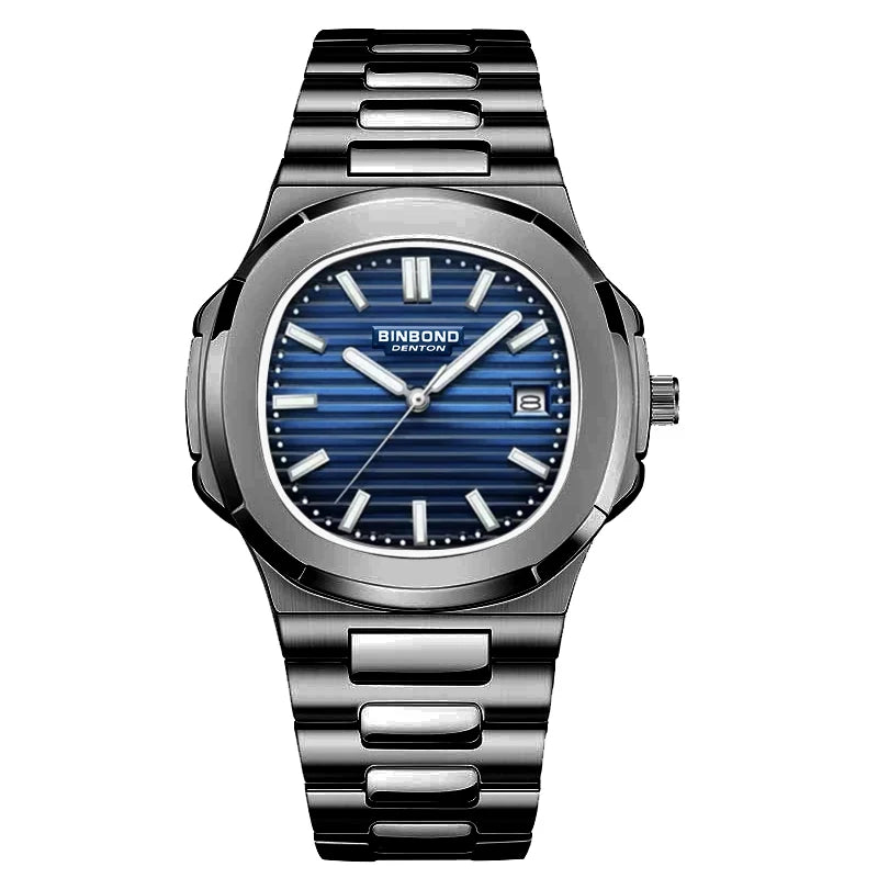 BINBOND Top Brand Luxury Men Quartz Watch Waterproof Date Male Clock Stainless Steel Business Mens Watches Relogio Masculino