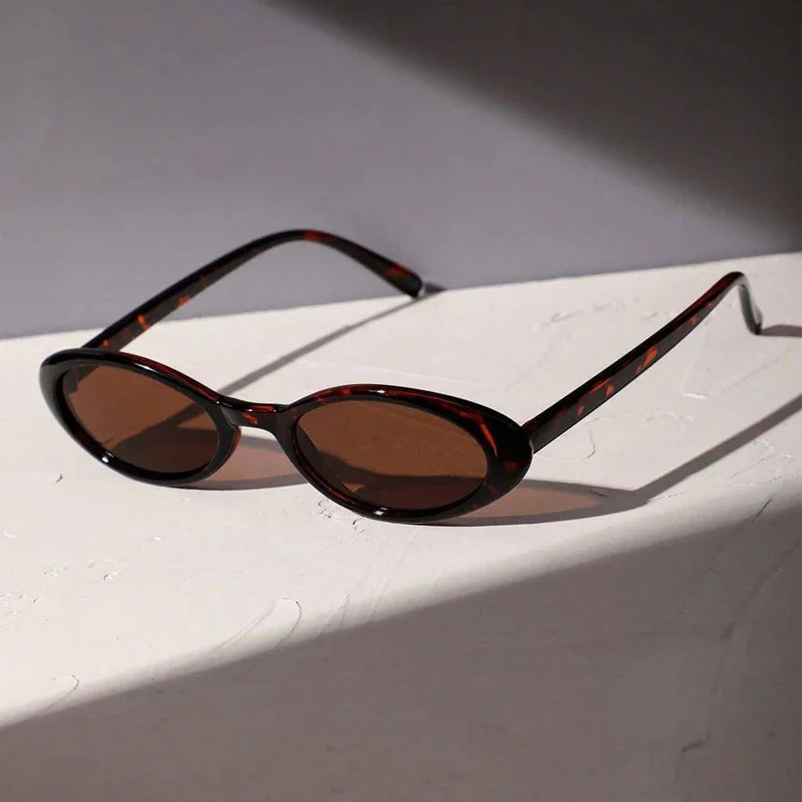 Sexy Small Oval Women's Sunglasses 2026 New Fashion Leopard Brown Hot Sun Glasses Female Retro Colorful Shade Eyeglass