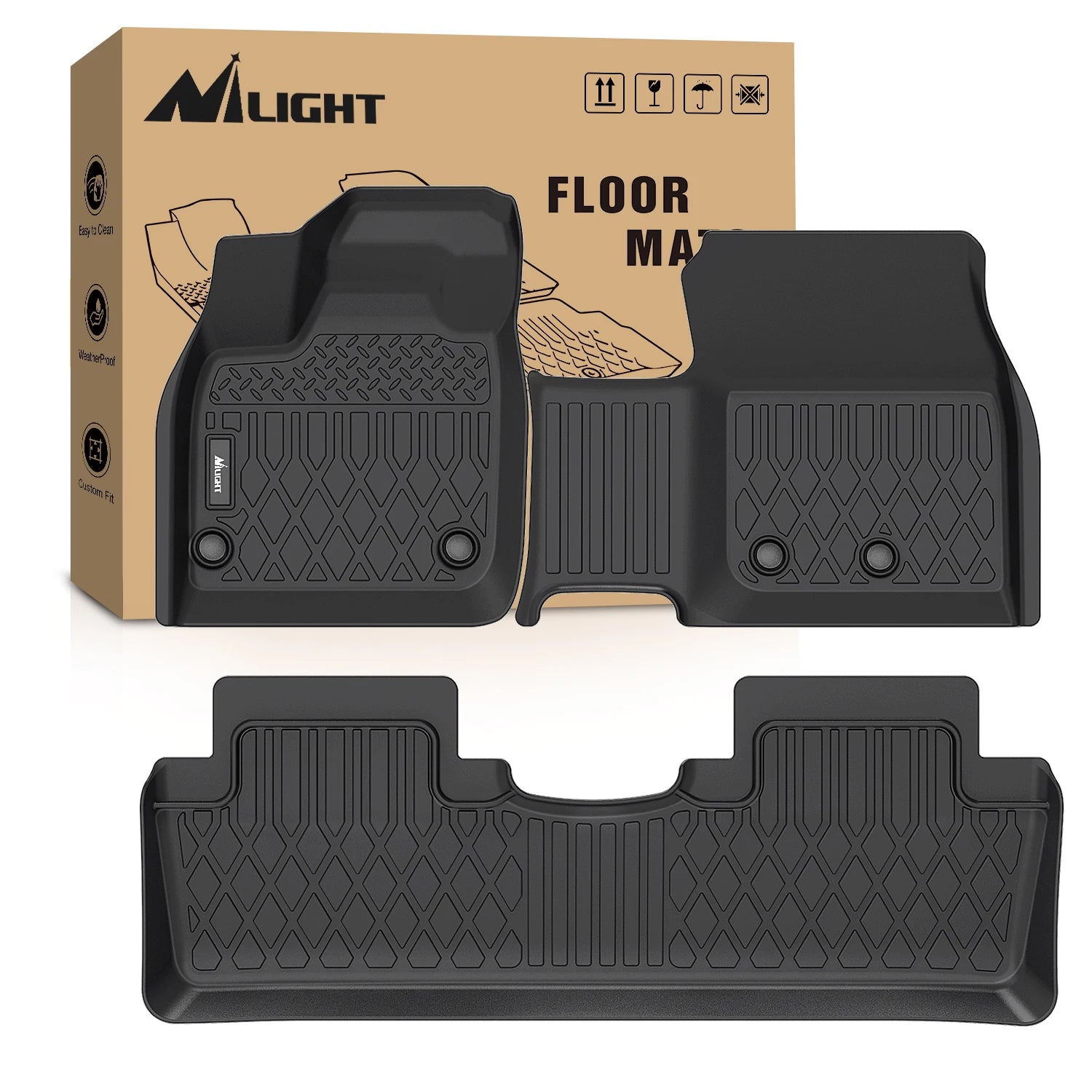 Nilight Custom Fit TPE Floor Mats All Weather Waterproof Heavy Duty Car Floor Liners for Nissan Altima 2007-2025 Rogue 2014-2025 Pathfinder 2013-2025 Murano 2019-2025 Sentra 2014-2025 Titan Titan XD Frontier Ariya Kicks Armad