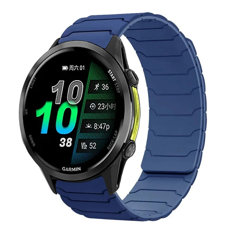18 20 22mm Silicone Strap For Garmin Venu 4 3 2 3s 2s band Forerunner 255 165 265 255s 265s 970/Active 6/5/4 Magnetic Bracelet