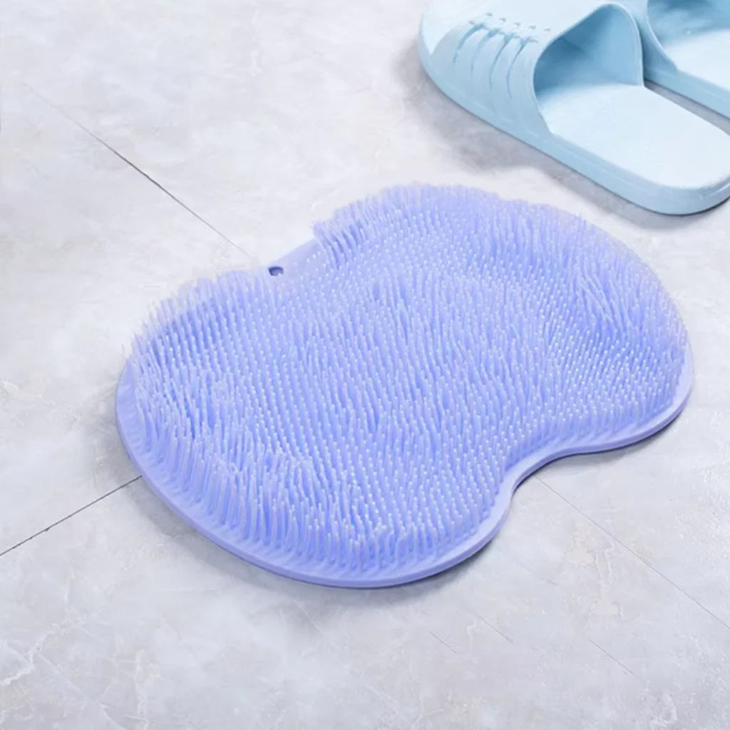 Multifunctional Back Rubbing Artifact Bath Brush Non-Slip Mat Suction Cup Rubbing Back Silicone Bath Massage Foot Rubbing Mat