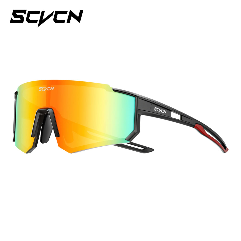 SCVCN Fashion Cycling Glasses Bike Baseball Sunglasses for Men UV400 Sports MTB Outdoor Goggles Bicycle Women Sunglasses Riding