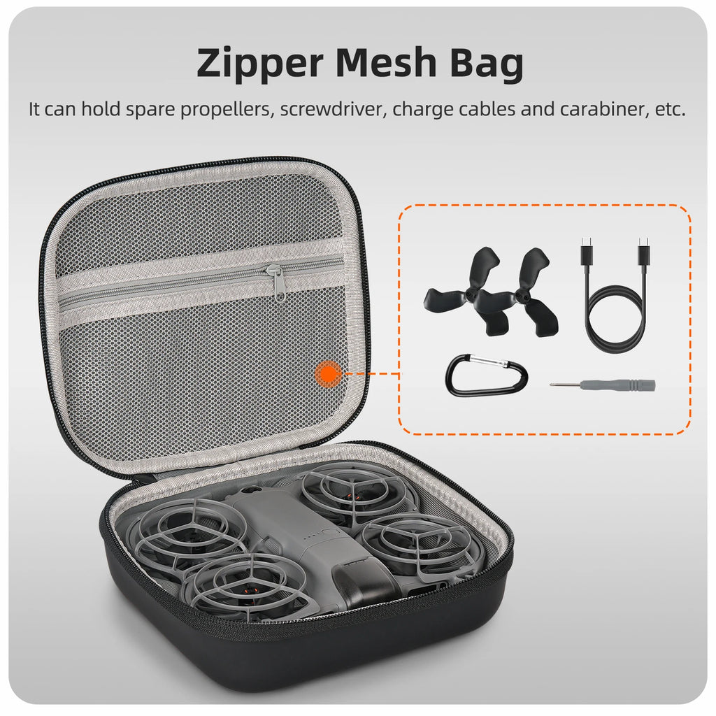 Sunnylife Storage Bag Carrying Case Shockproof Protective Box For DJI NEO 2 Flight Glasses N3/Motion 3 Drone Accessories