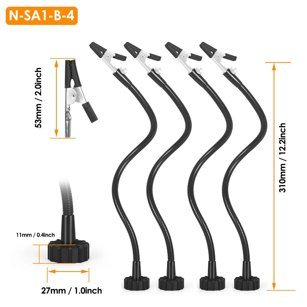 NEWACALOX Magnetic Mini Soldering Flexible Arm PCB Circuit Board Hoder Soldering Tool for Jewelry Making/Electronic Repair