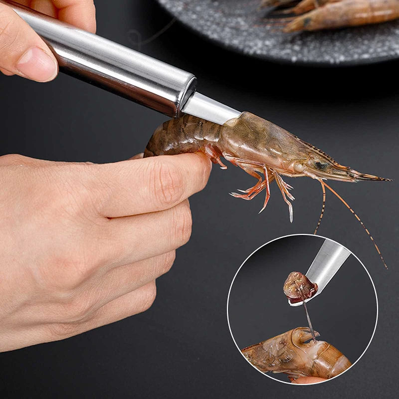 Stainless Steel Shrimp Lines Cutter Toadfish Fish Shrimp Peeler Tool Compact Lightweight Crab Tools & Shrimp Peeler Kitchen tool