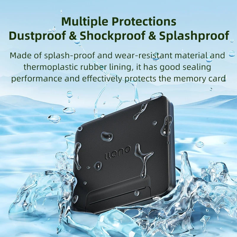 Llano Card Case Holder Water Resistant & Anti-Shock Memory Card Case for SD/Micro SD TF Card  Storage Organizer Protector Cover