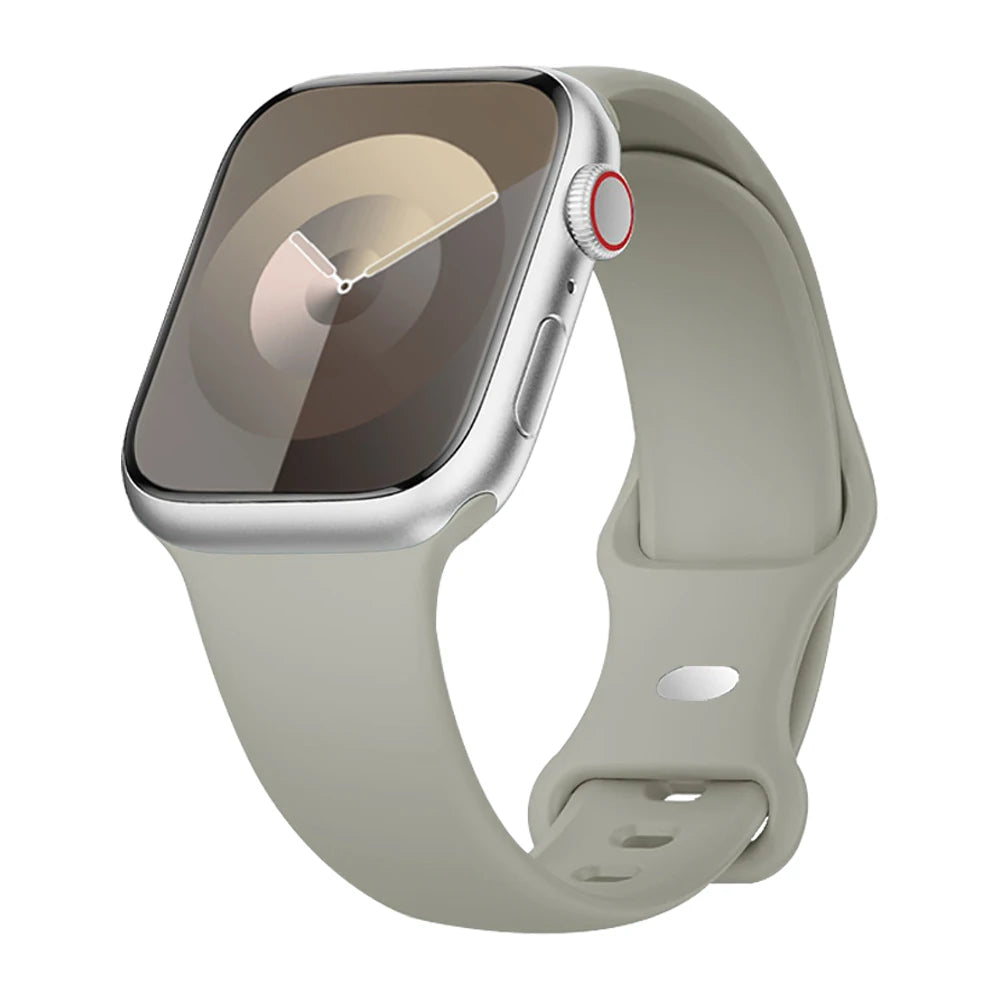 Strap for apple watch band 40mm 44mm 45mm 49mm 41mm 46mm 42mm silicone correas bracelet iwatch series 3 5 6 7 8 9 ultra 2 se 10