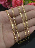 Exquisite Fashion 925 Silver 18K Gold Filled Necklace For Women Men Size 16-30 Inch Jewelry Chain Wholesale