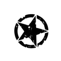 Car Sticker Pentagram Waterproof and Sunscreen Personality Interesting Decal Military Army Star Hood Stickers Auto Accessories