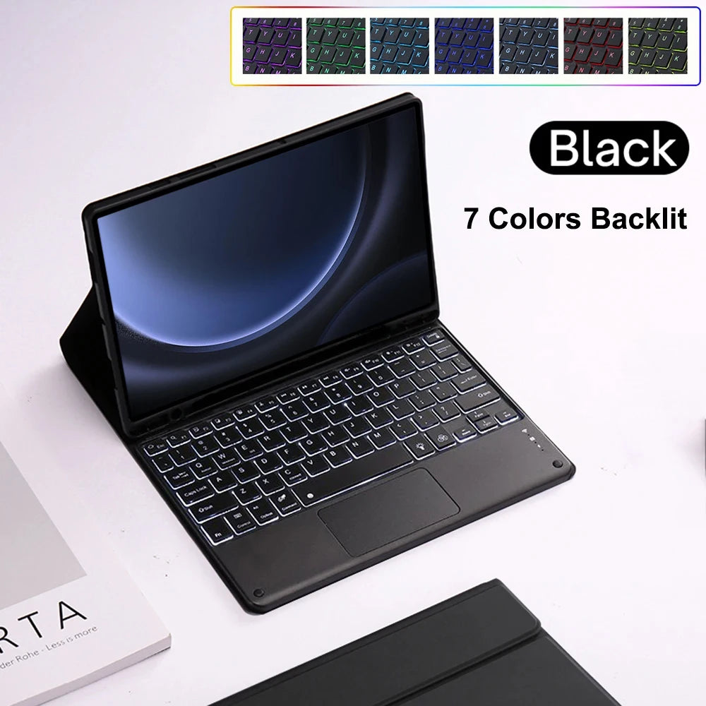 Case for Samsung Galaxy Tab S9 FE 10.9inch Detachable Bluetooth Keyboard Case For Samsung Tab S9 FE 10.9inch SM-X510/X516B