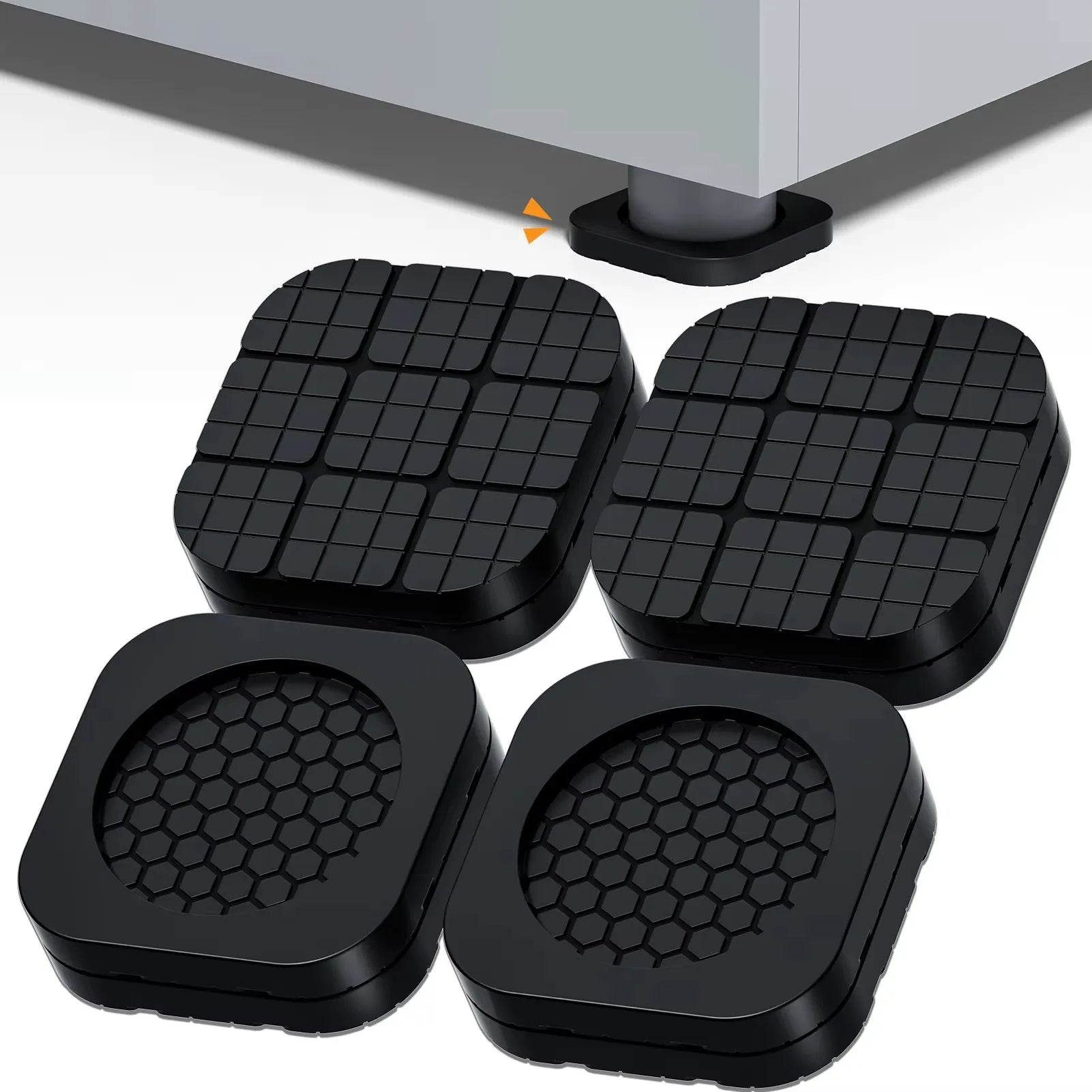 Anti Vibration Feet Pads Rubber Mat Slipstop Silent Universal Washing Machine Support Washer Washing Machine Foot Pads Protects