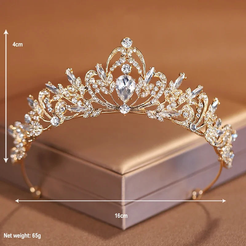 Bridal Headwear Purple-Colour Women's Grand Party Crown Birthday Tiaras