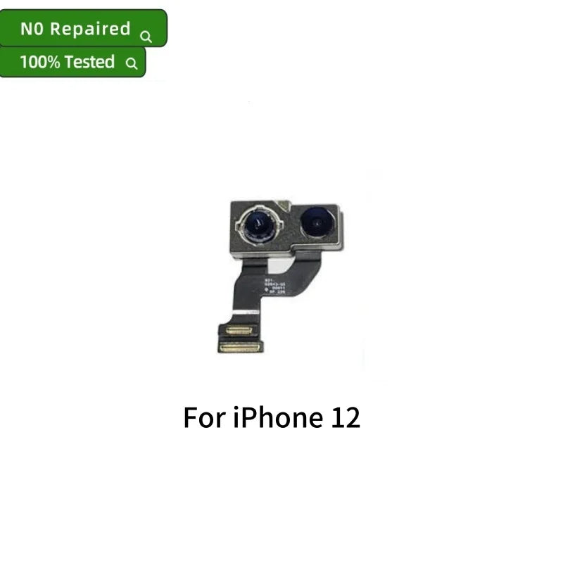 Tested Back Rear Camera For iPhone 11 12 Pro Max 13 14 15 Pro Max Mini 14 15 Plus Main Lens Flex Cable Camera Module Replacement