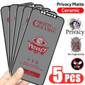 1-5Pcs Matte Ceramic Privacy Screen Protector for iPhone 14 11 12 13 15 16 17 18 Pro Max Air Antispy Film for iPhone 7 8 Plus XR