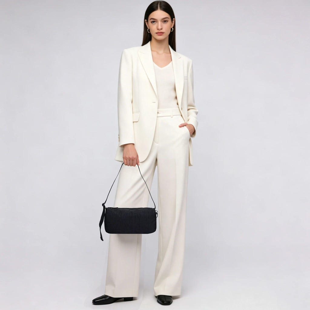 Nylon Mini Loaf Bag Fashion Large Capacity Women Nylon Bowler Bag  Trendy Commuting Shoulder Bags Shopping Crossbody Pack