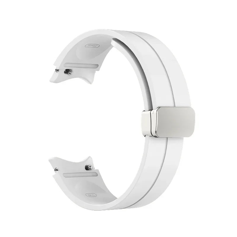 Original Silicone Band for Samsung Watch 7 6 5 4 Classic Strap 47mm 43mm 44mm 40mm Magnetic Buckle For Galaxy Watch 5 Pro 45mm