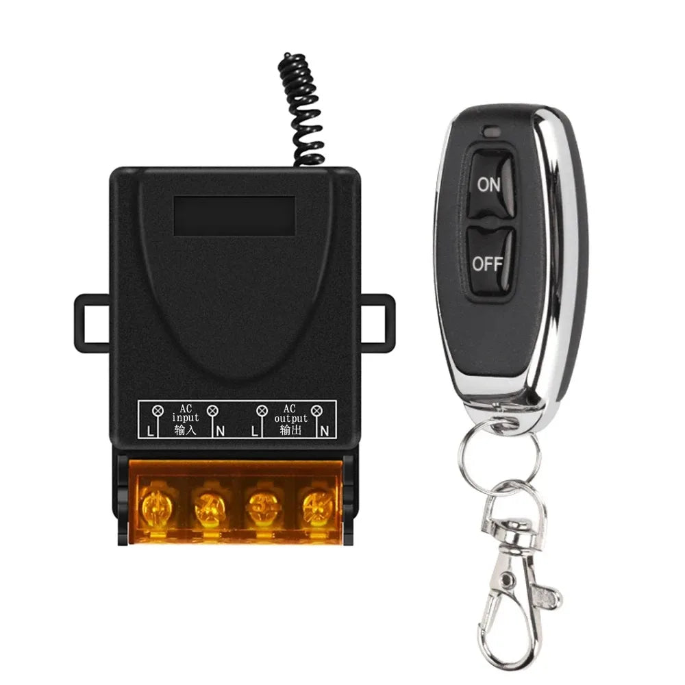 433Mhz Remote Control Switch AC220V 10A Hign Power On off Remote Control Transmitter for Water Pump Motor LED/Electric Appliance
