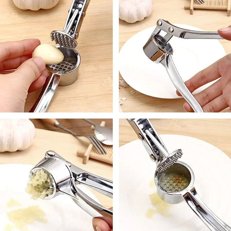 Professional Kitchen Tools Garlic Press High Qulity Crush Garlic Smooth-Handled Easy to Clean Fruit & Vegetable Crusher