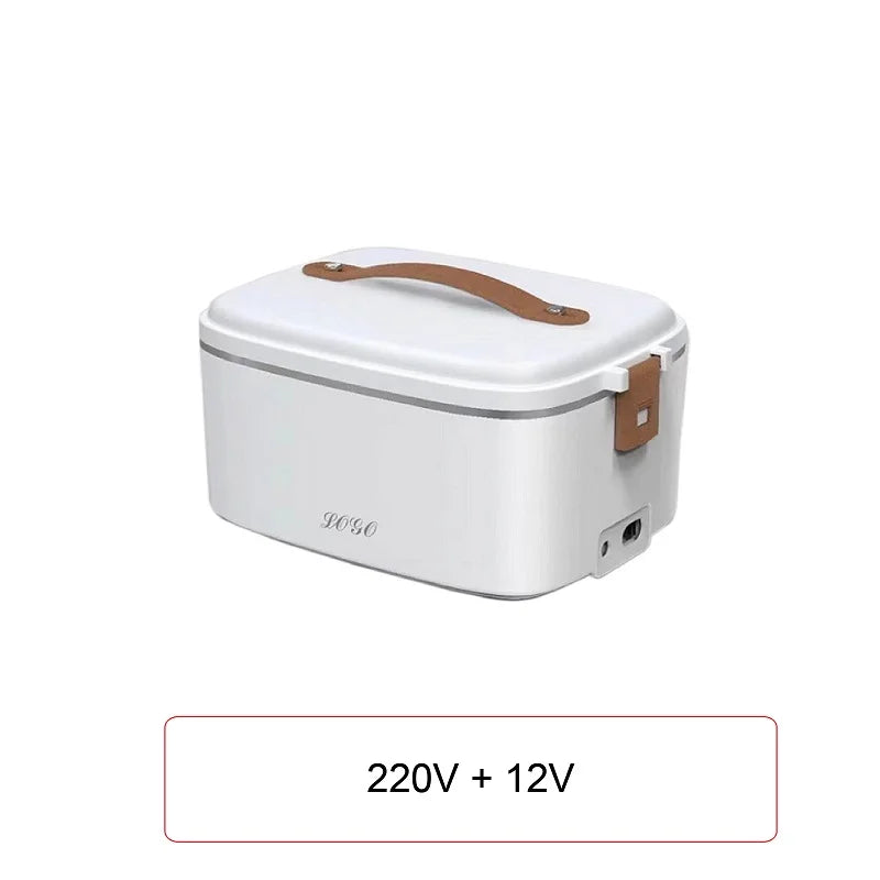 1.8L Electric Lunch Box 12V Large Capacity Car 304 Stainless Steel Food Heater Portable Keep Warm Pot Office Lunch Box 110V/220V