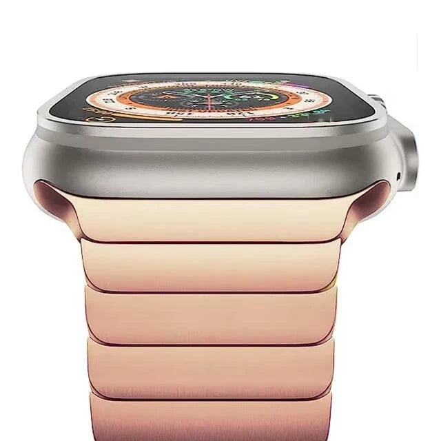 Luxury Stainless Steel Strap For Apple Watch Series 10 9 46mm 45mm 41mm 42 44 40mm Link Bracelet Iwatch Ultra 2 49mm Metal Band