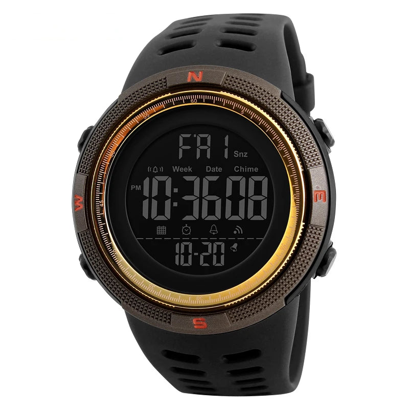 SKMEI Fashion Outdoor Sport Watch Men Multifunction Watches Alarm Clock Chrono 5Bar Waterproof Digital Watch