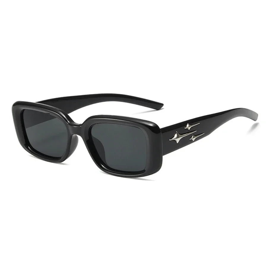 Retro Y2K Small Square Kitten Eye Sunglasses Women Men Fashion Colorful Mirror Lens Punk Sports UV Protection Sun Glasses
