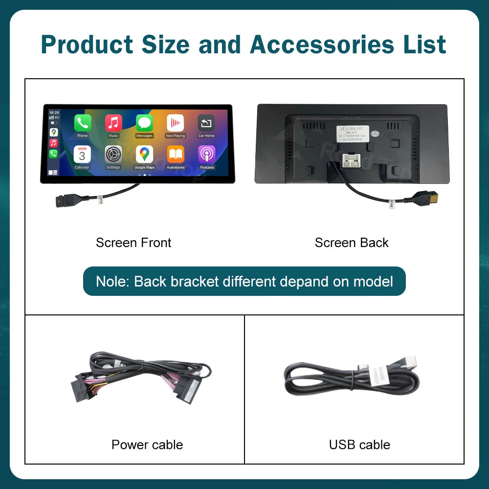 RoadTop Wireless CarPlay Touch Screen For BMW Series 5 F01 F10 F11 G30 2011-2023 CIC NBT EVO Multimedia Radio Linux System