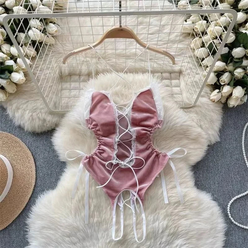 Woman Fashion Comfortable Jumpsuit Women Uniform Sexy Party Hotsweet Outfit Women Cool style Long Sleeve Jumpsuit Set Halloween