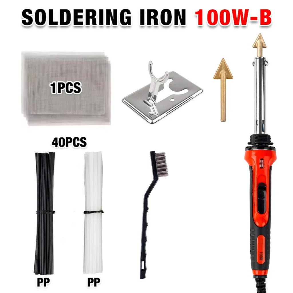 50W / 100W Home Leather Ironing Tool Crack Repair Smoothing Tool Repair Plastic Soldering Iron Car Bumper Welding Machine,Tools