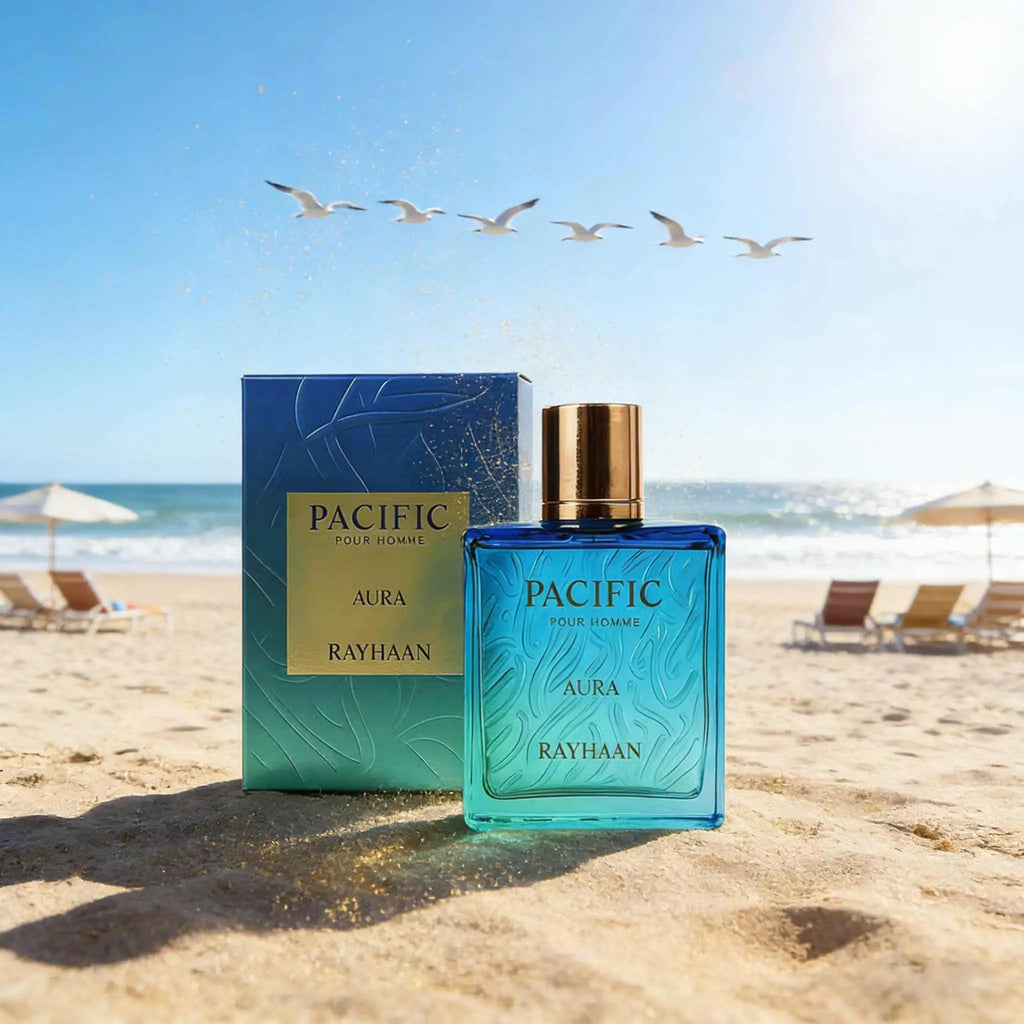 Rayhaan Pacific Halo Men's perfume has a clear ocean flavor, clean and transparent like the sea breeze, and the bottle body has a sense of summer holiday atmosphere