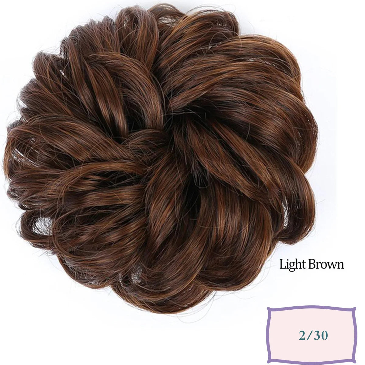 Synthetic Messy Hair Bun Chignon Scrunchies Fake Hair Band Braid Elastic Hairpiece Tail Chignon Donut Updo Hair Pieces for Women