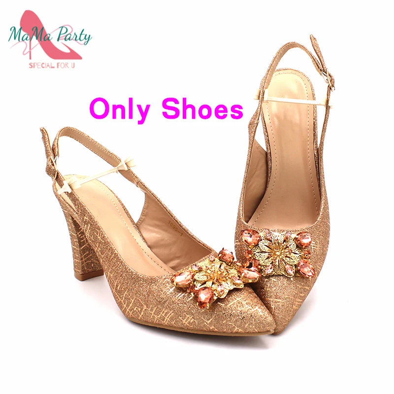 The US for Duty Free  Specials Design Nigerian Women Shoes Matching Bag Set in Royal Blue Color Italian Ladies Pumps for  Party
