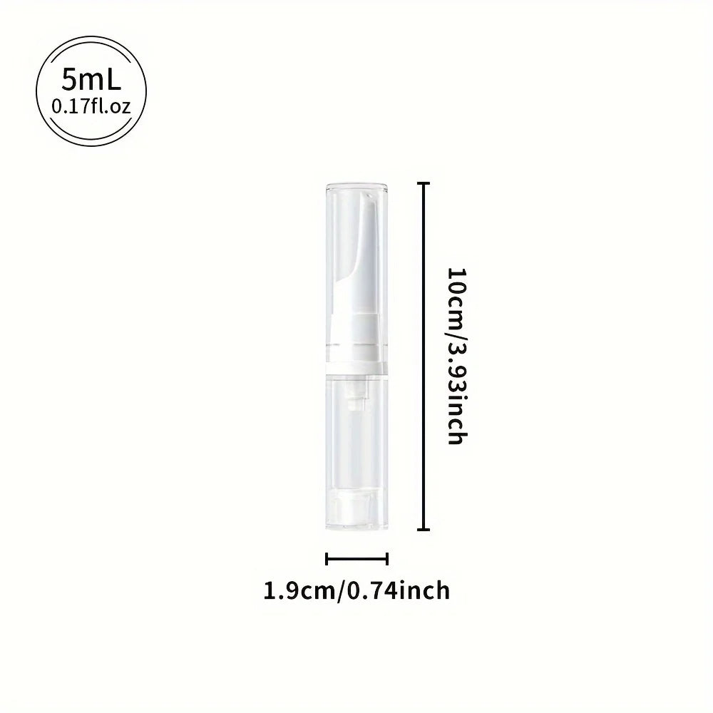 Portable Clear Foundation Dispenser Bottle 5/10/15ml Airless Vacuum Sample Container for Essence Eye Gel Cream Travel Essence Sa