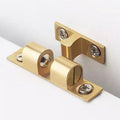 1/3pcs Furniture Door Ball Latch Brass Double Roller Spring Ball Catch Latches Cabinet Closet Door Adjustable Tension Latch
