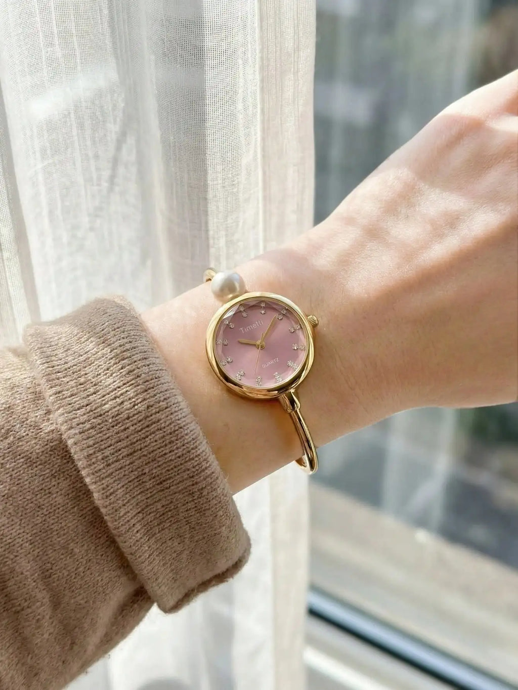 1 Piece of Women's Elegant and Exquisite Bracelet Watch, Casual Women's Wristwatch Suitable for Gift-Giving or Daily Wear