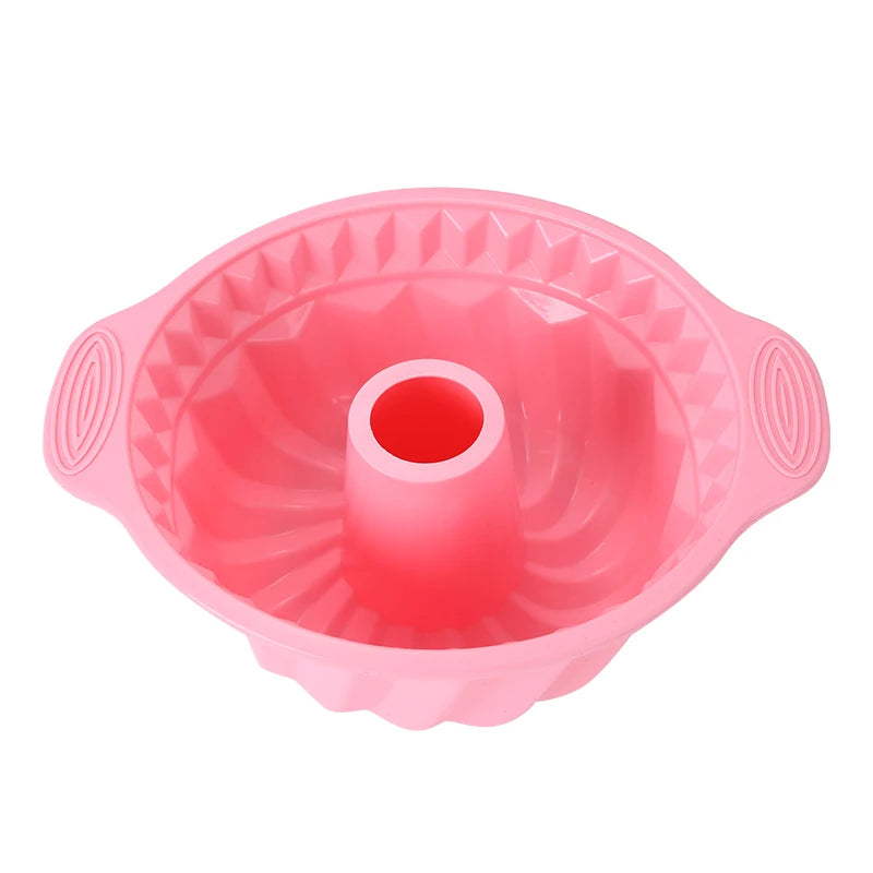 FAIS DU Pink Nonstick Silicone Bakeware Set Baking Cake Pan for Pastry Cake Muffin Cupcake Bread Molds Baking Accessories Tools