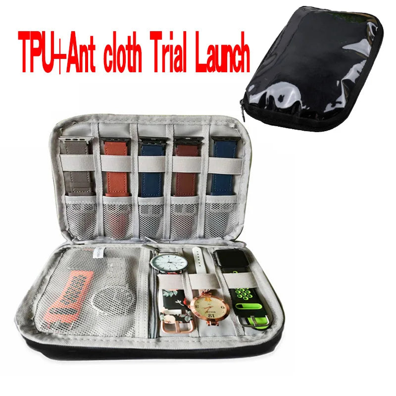 Waterproof Portable Box watch Holder Organizer Storage for Men Women smart watch boxes for Apple watch strap storage box watches