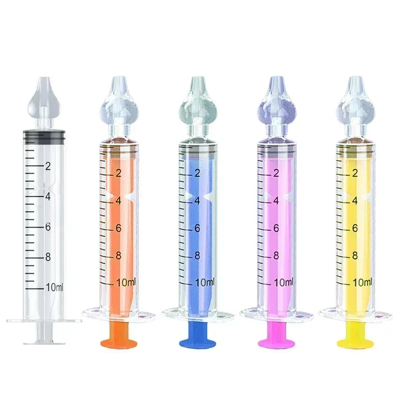 Needle Tube Baby Nasal Aspirator Syringe Baby Nose Cleaner Kids Rhinitis Nasal Washer Reusable Nasal Irrigator Washing for Child