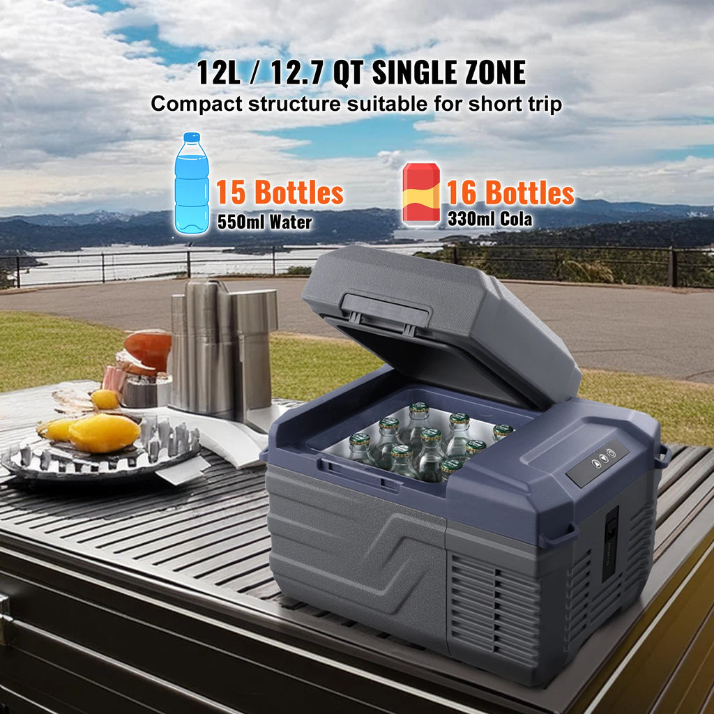 SucceBuy 8L to 75L Car Refrigerator Fridge Portable Icebox Single&Dual Zone with Blue Tooth Adjustable for Outdoor Camping RV